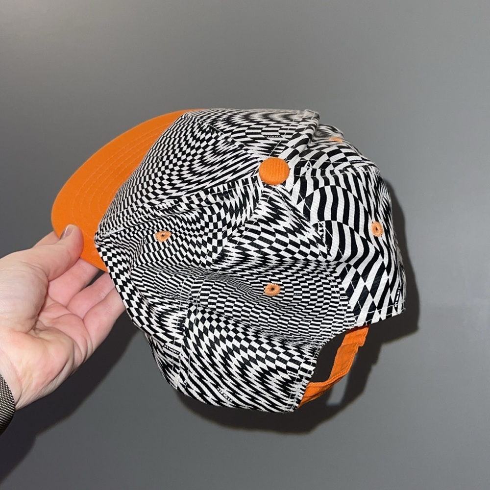 5 Panel Flat Brim Adult Nostalgia 90’s Airwalk Hat Bright Orange